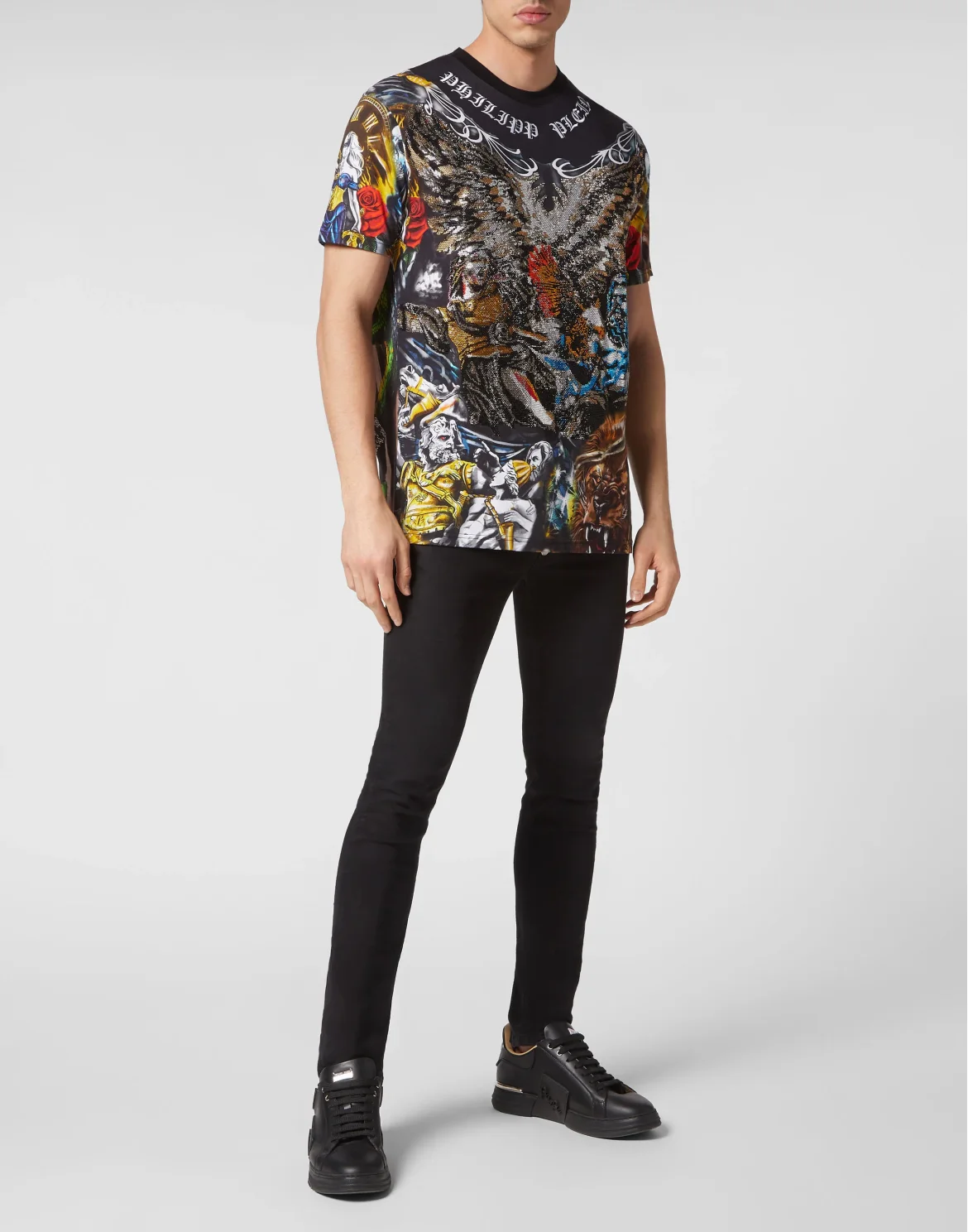 T-shirt Round Neck SS Tattoo, цвет: Мультиколор