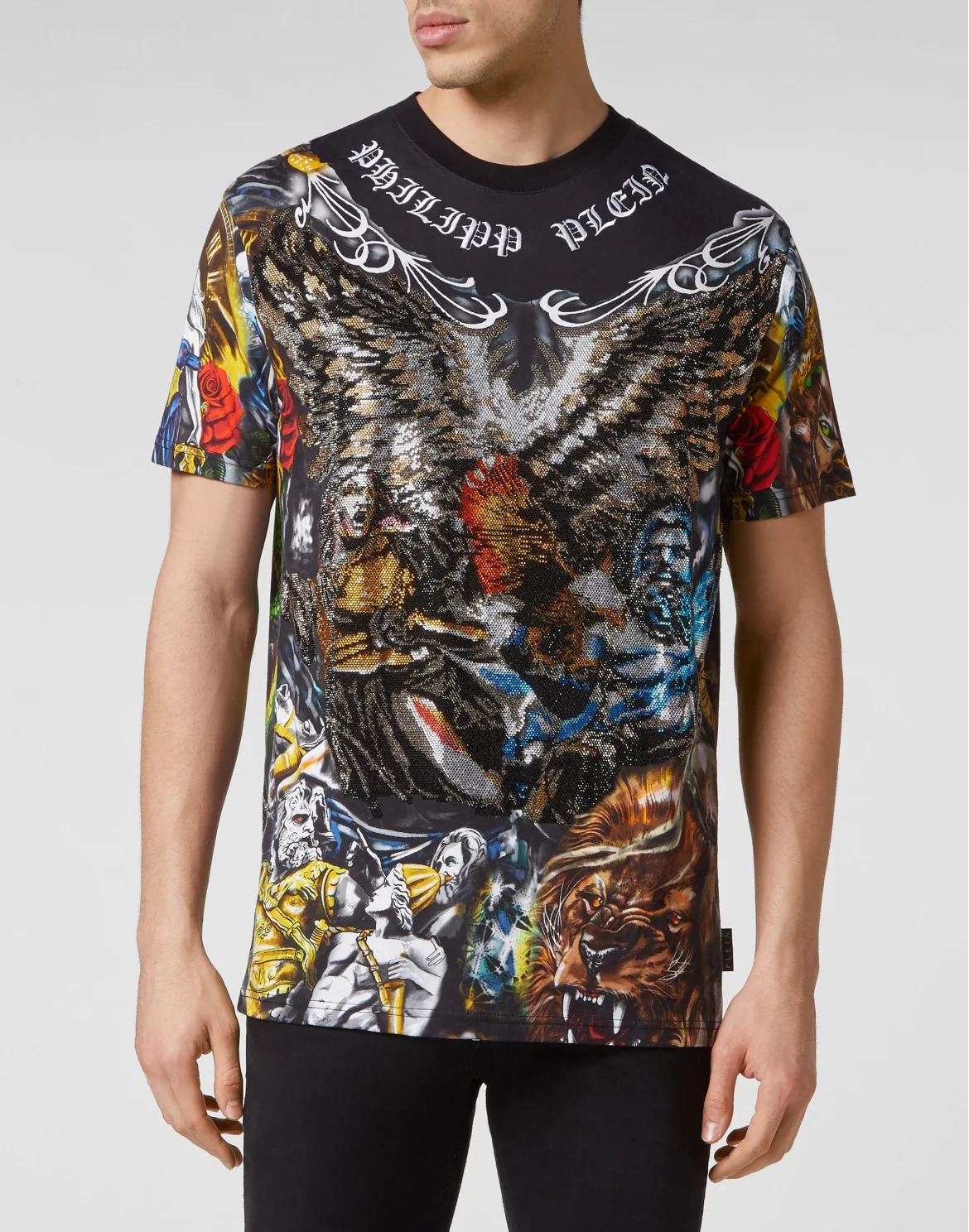 T-shirt Round Neck SS Tattoo, цвет: Мультиколор
