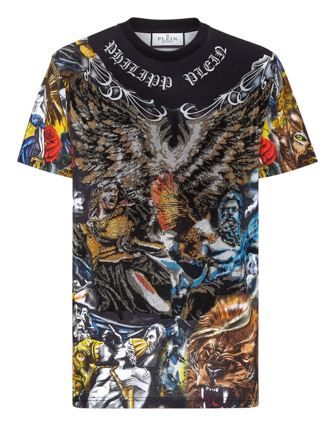 T-shirt Round Neck SS Tattoo, цвет: Мультиколор