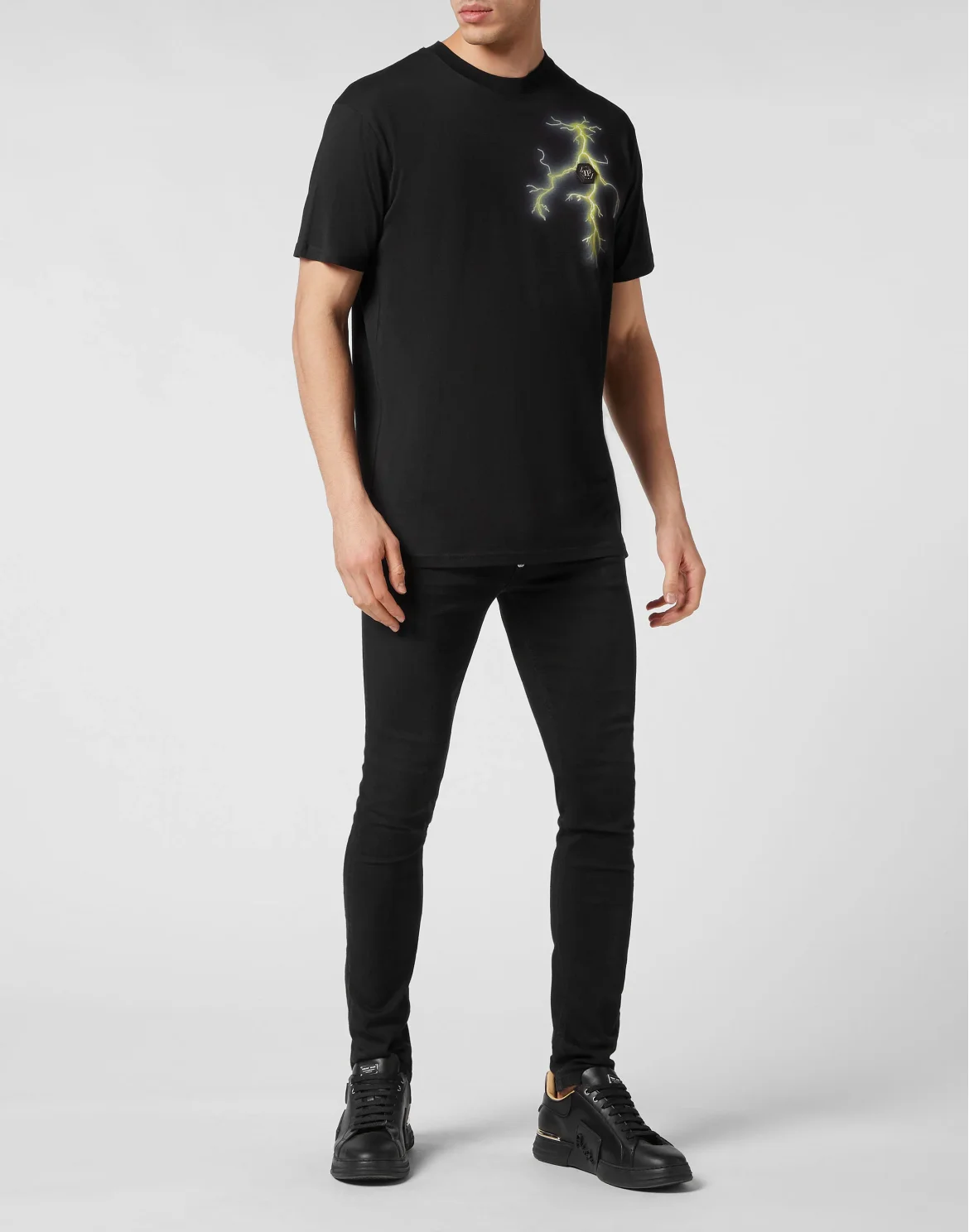 T-shirt Round Neck SS Gothic Plein, цвет: Черный