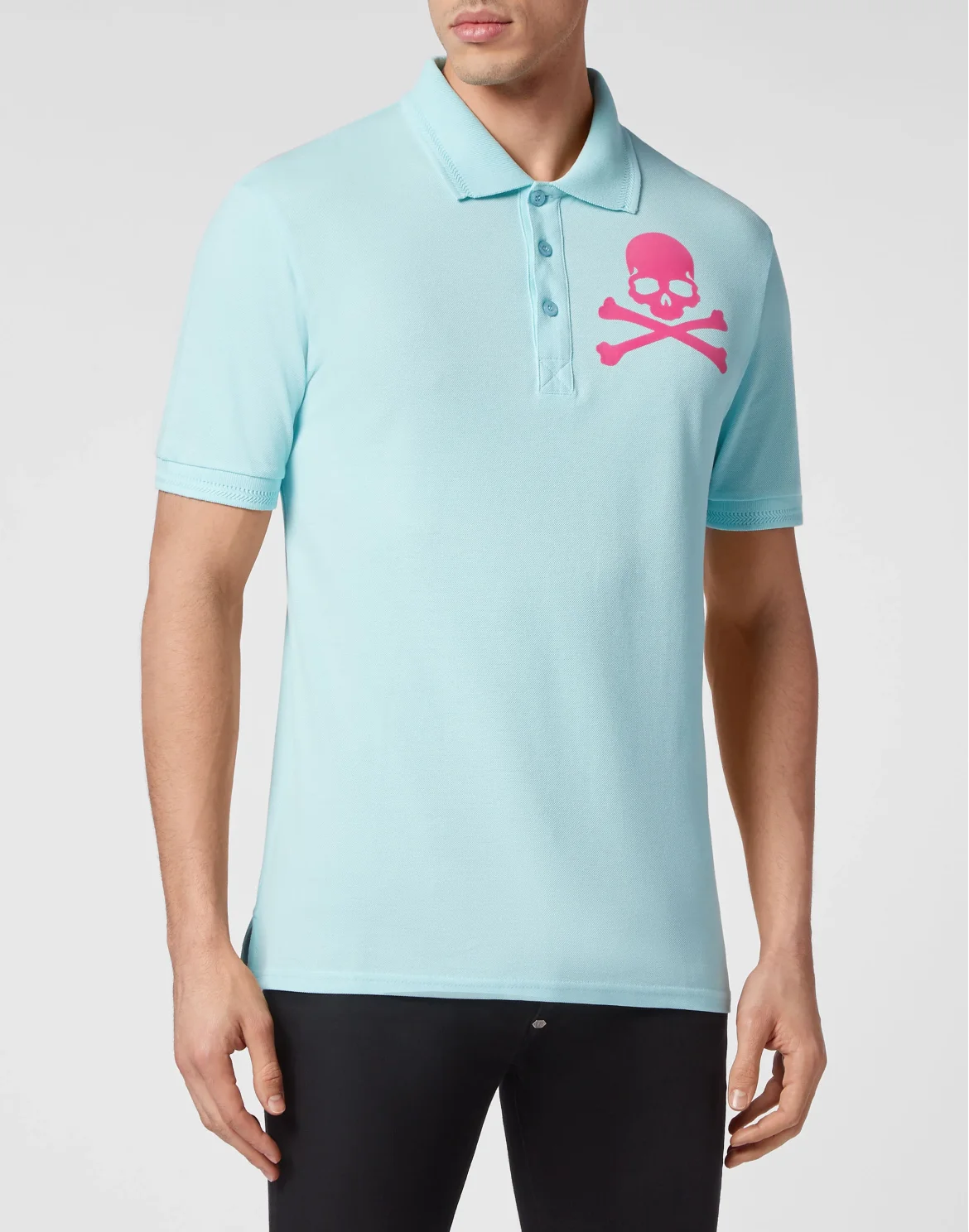 Polo shirt SS Skull&Bones, цвет: Голубой