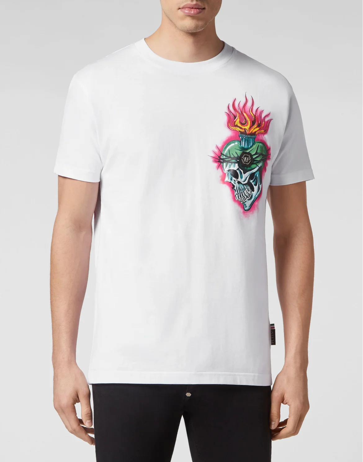 T-shirt Round Neck SS Love Tattoo, цвет: Белый
