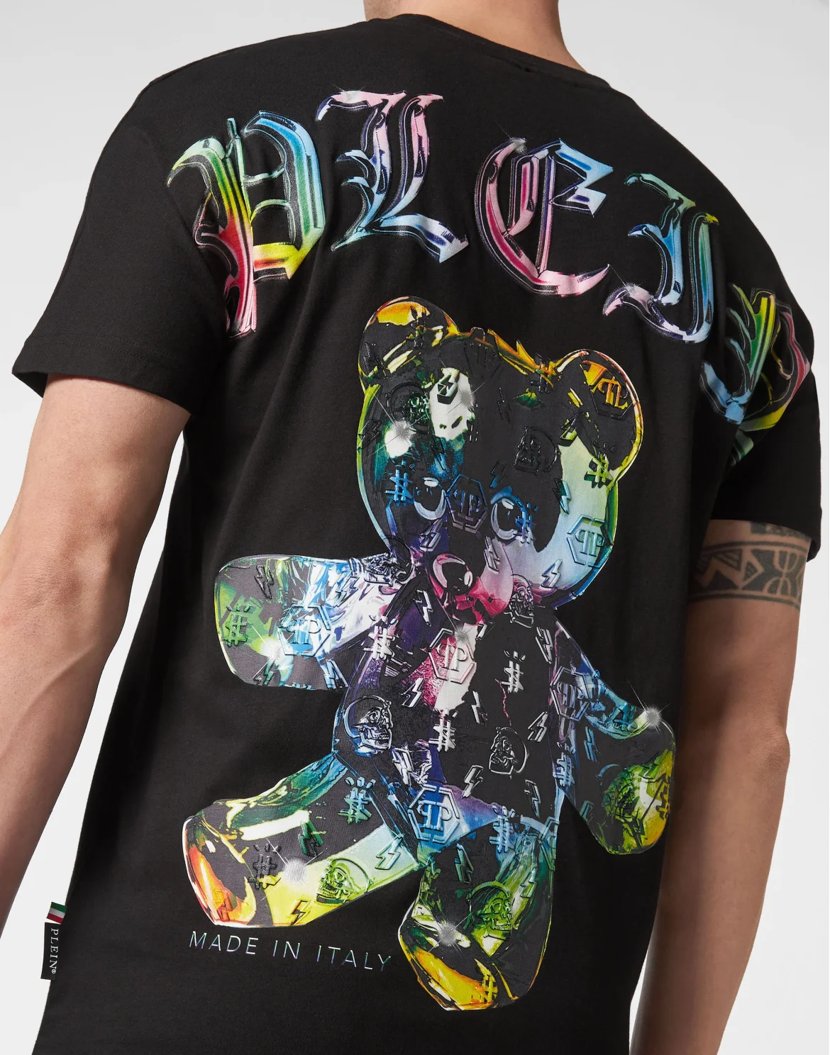 T-shirt Round Neck SS Teddy Glass, цвет: Черный