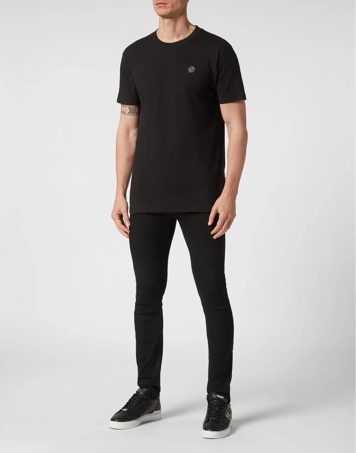 T-shirt Round Neck SS Teddy Glass, цвет: Черный