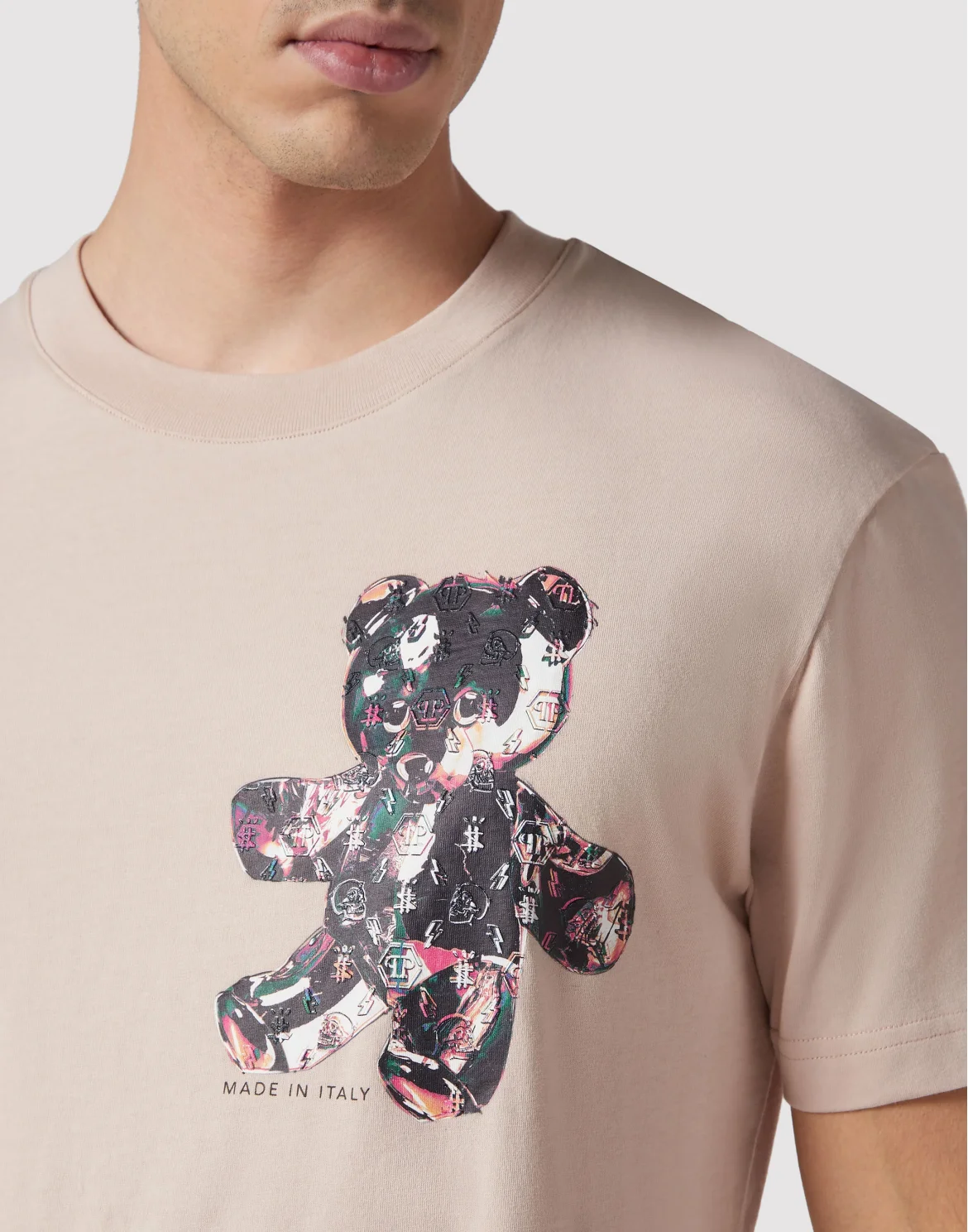 T-shirt Round Neck SS Teddy Glass, цвет: Бежевый