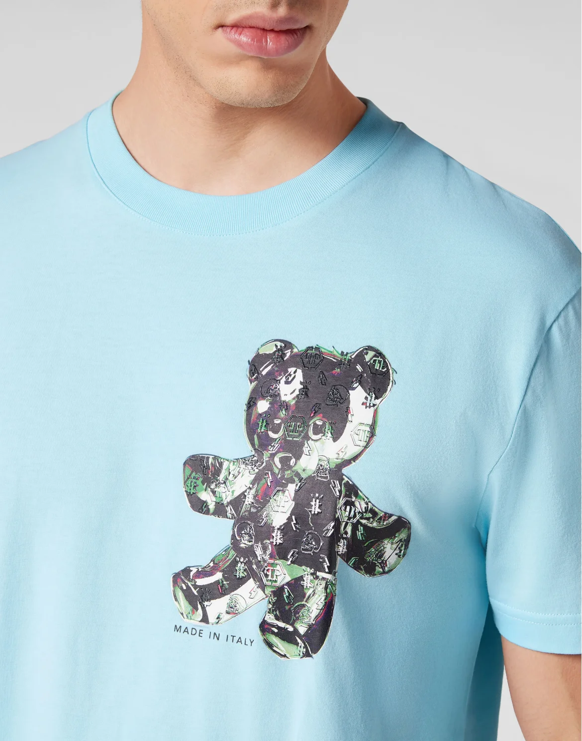 T-shirt Round Neck SS Teddy Glass, цвет: Голубой