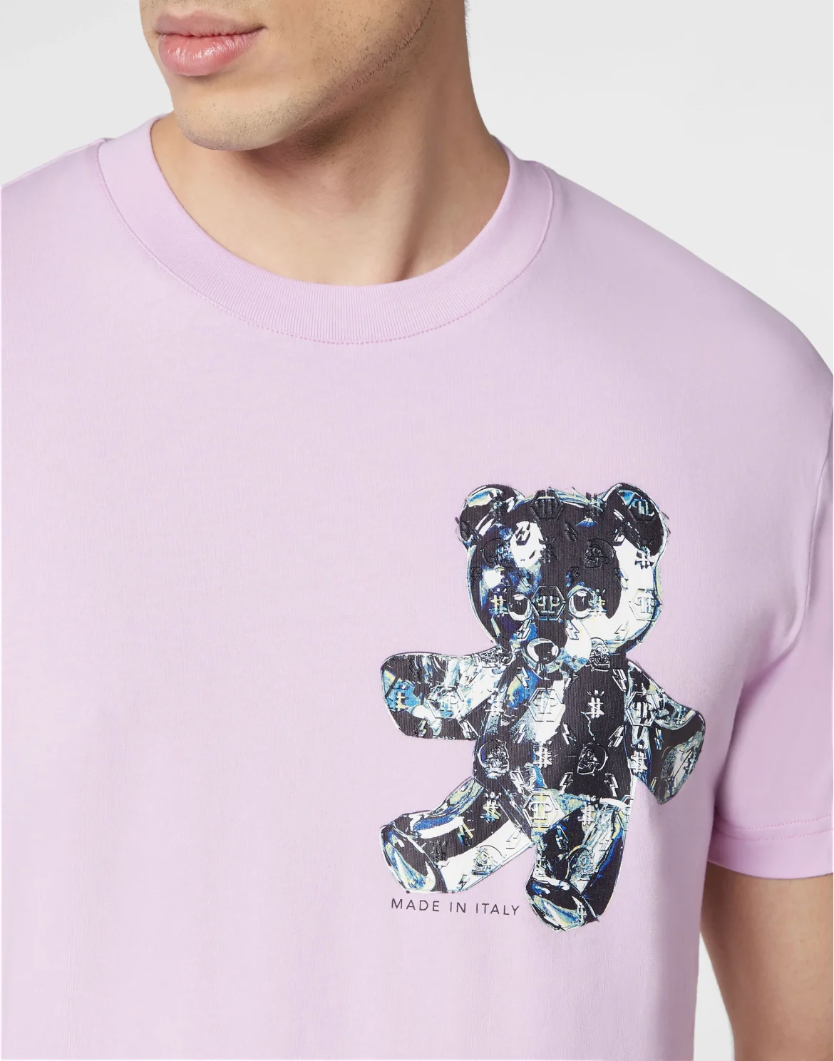 T-shirt Round Neck SS Teddy Glass, цвет: Розовый