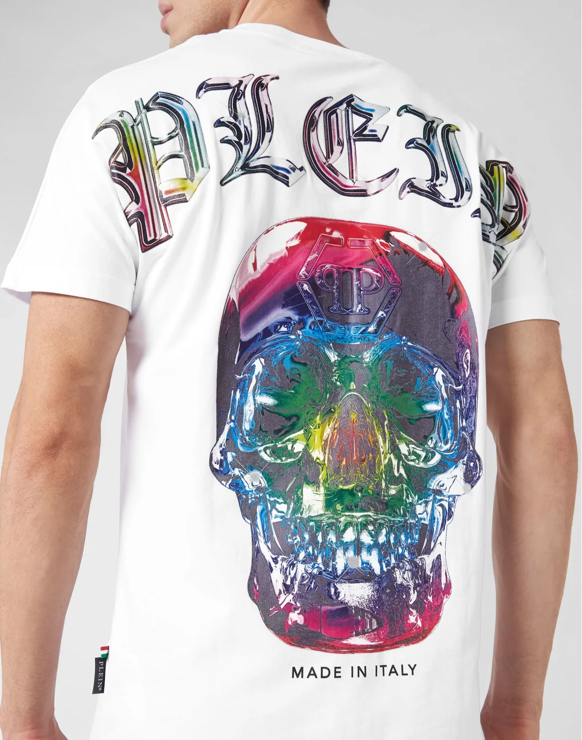 T-shirt Round Neck SS Glass Skull, цвет: Белый