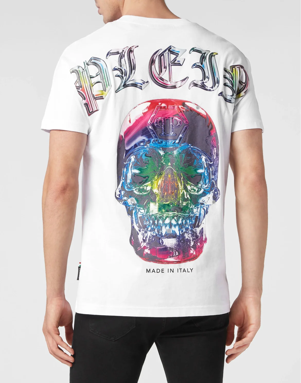 T-shirt Round Neck SS Glass Skull, цвет: Белый