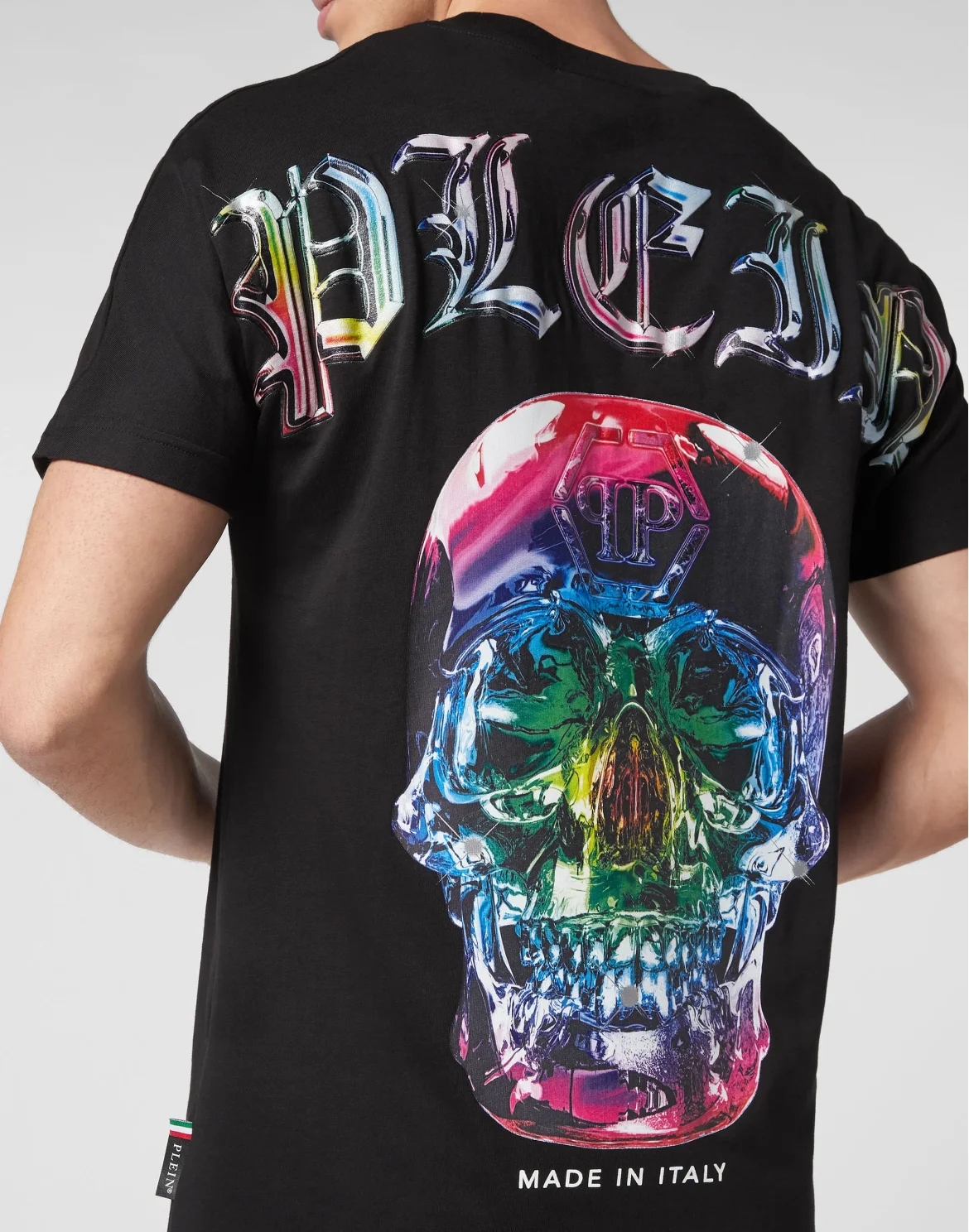 T-shirt Round Neck SS Glass Skull, цвет: Черный