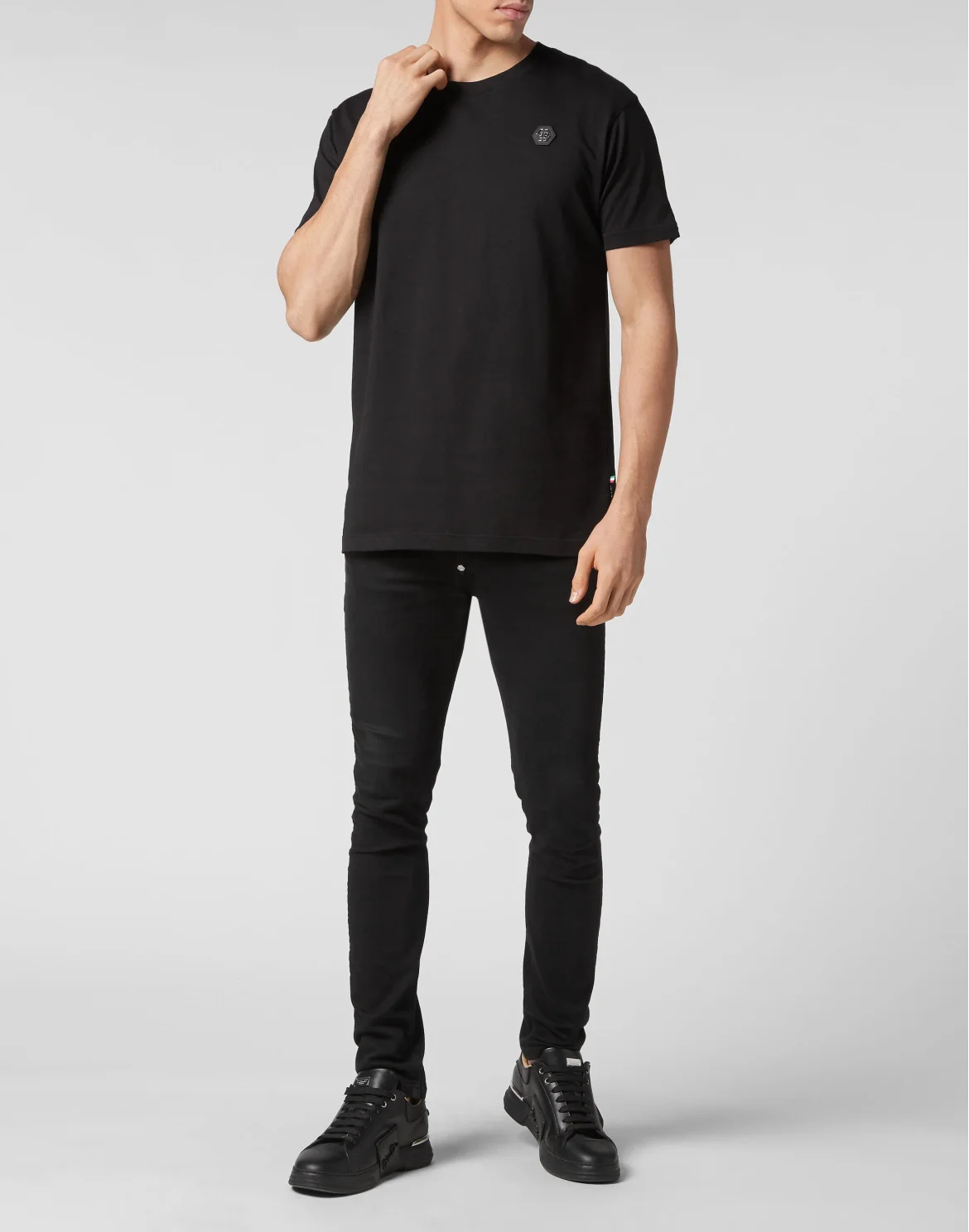 T-shirt Round Neck SS Glass Skull, цвет: Черный