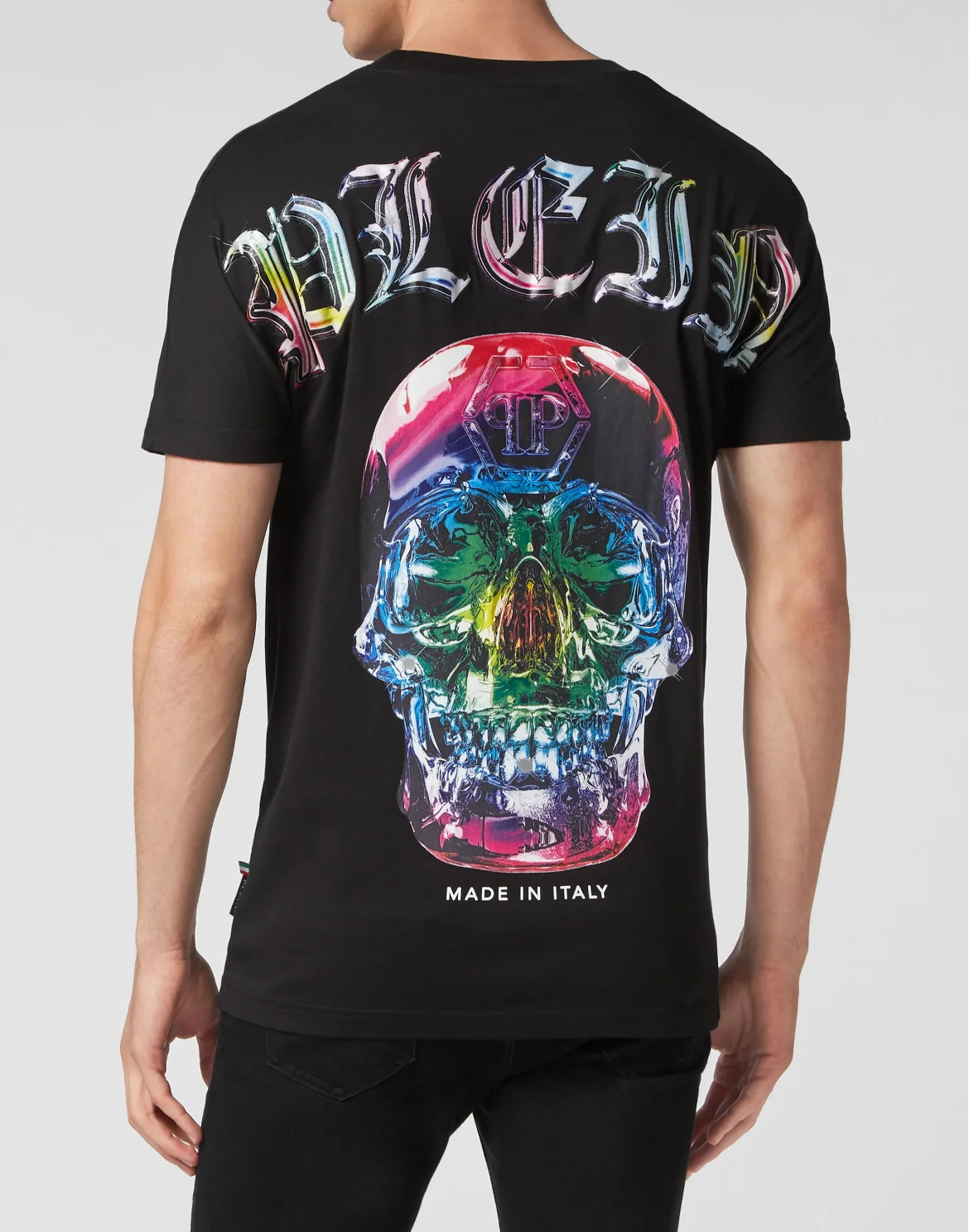 T-shirt Round Neck SS Glass Skull, цвет: Черный