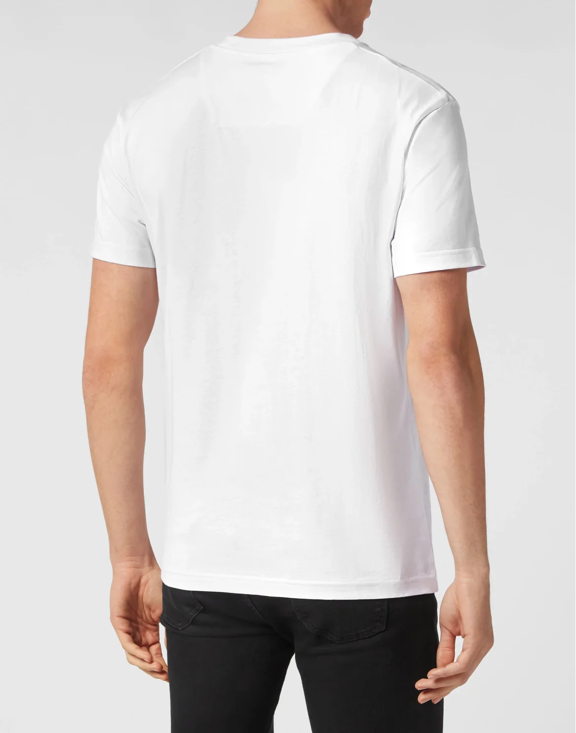 T-shirt Round Neck SS Skull on fire, цвет: Белый