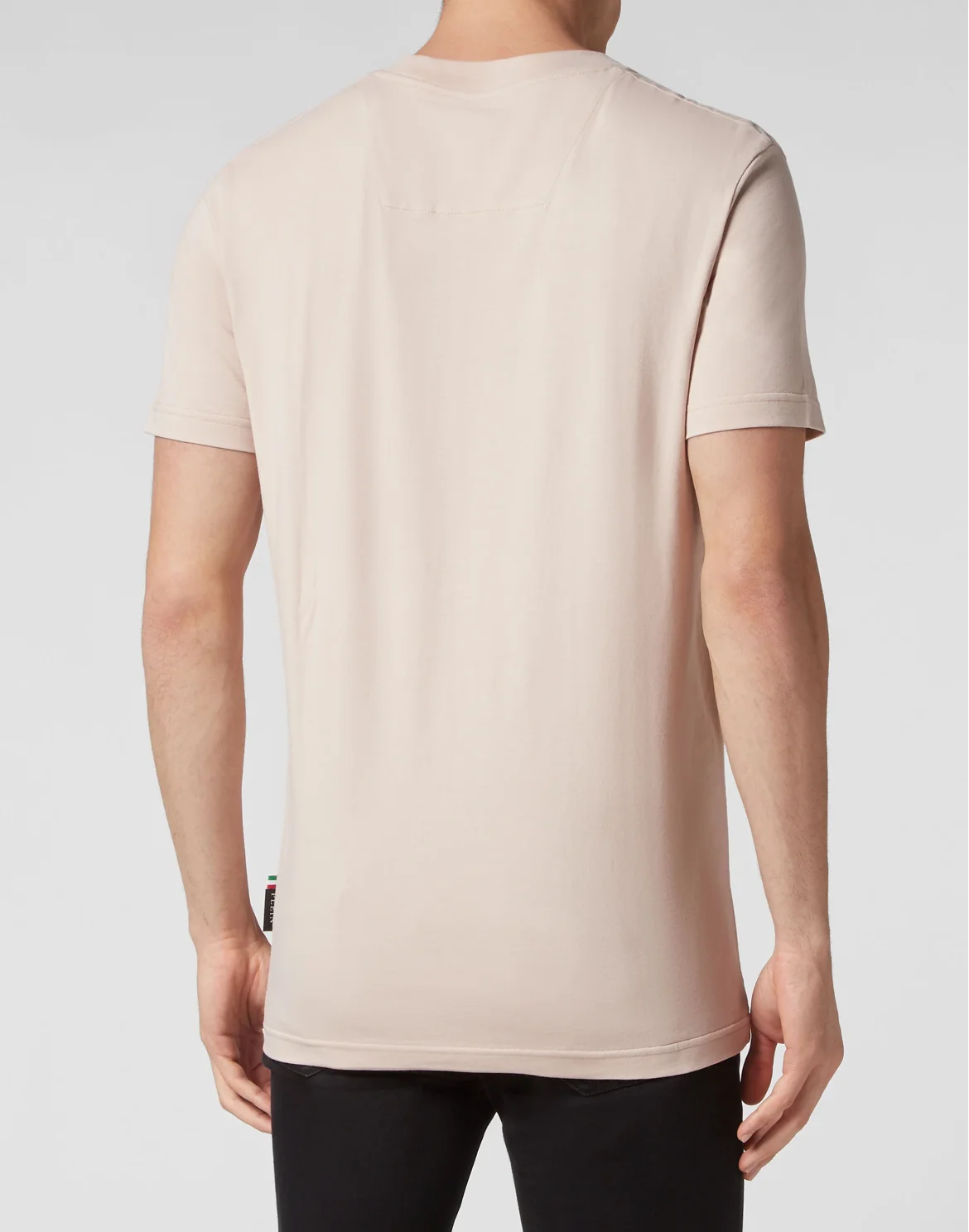 T-shirt Round Neck SS Skull on fire, цвет: Бежевый
