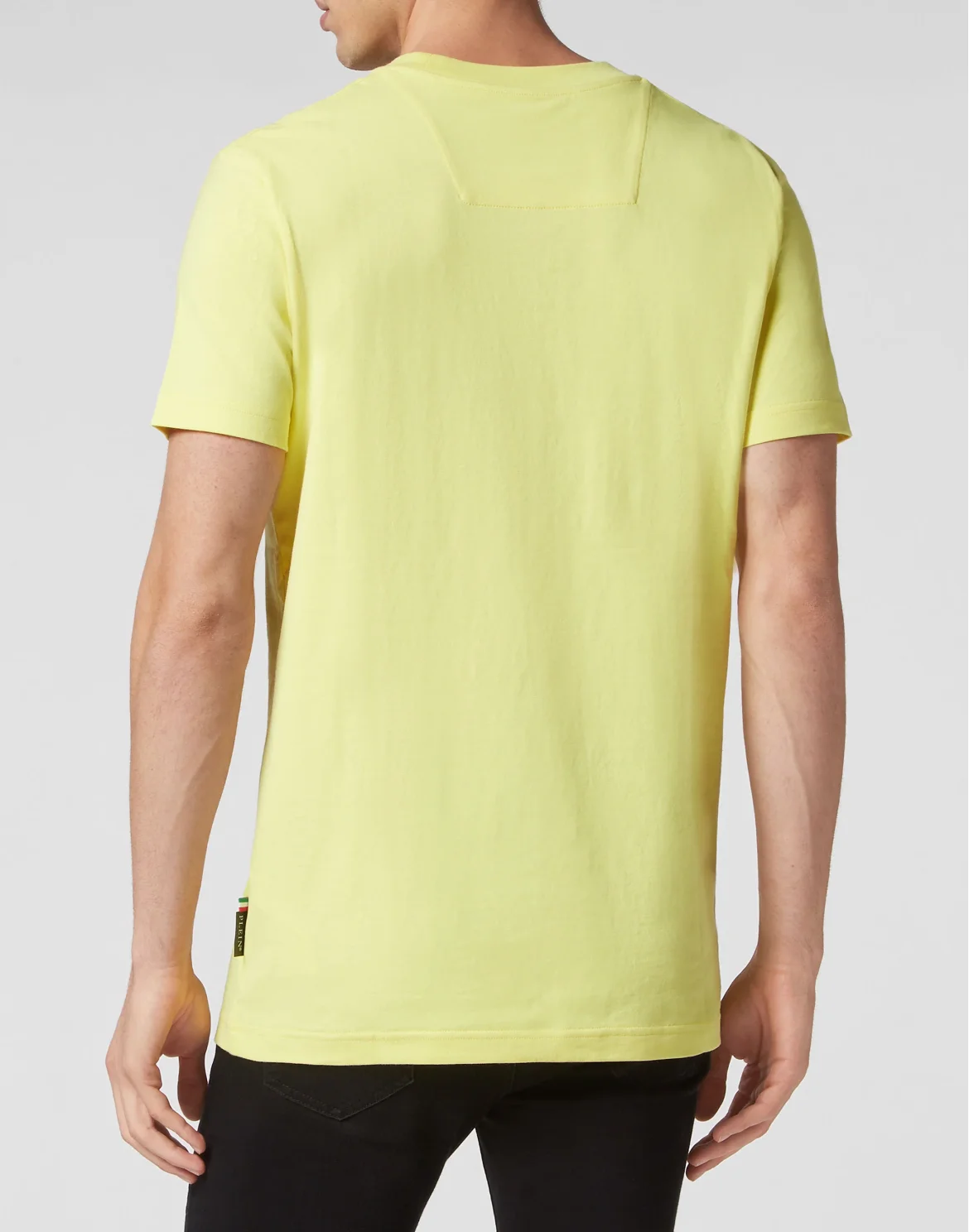 T-shirt Round Neck SS Skull on fire, цвет: Желтый