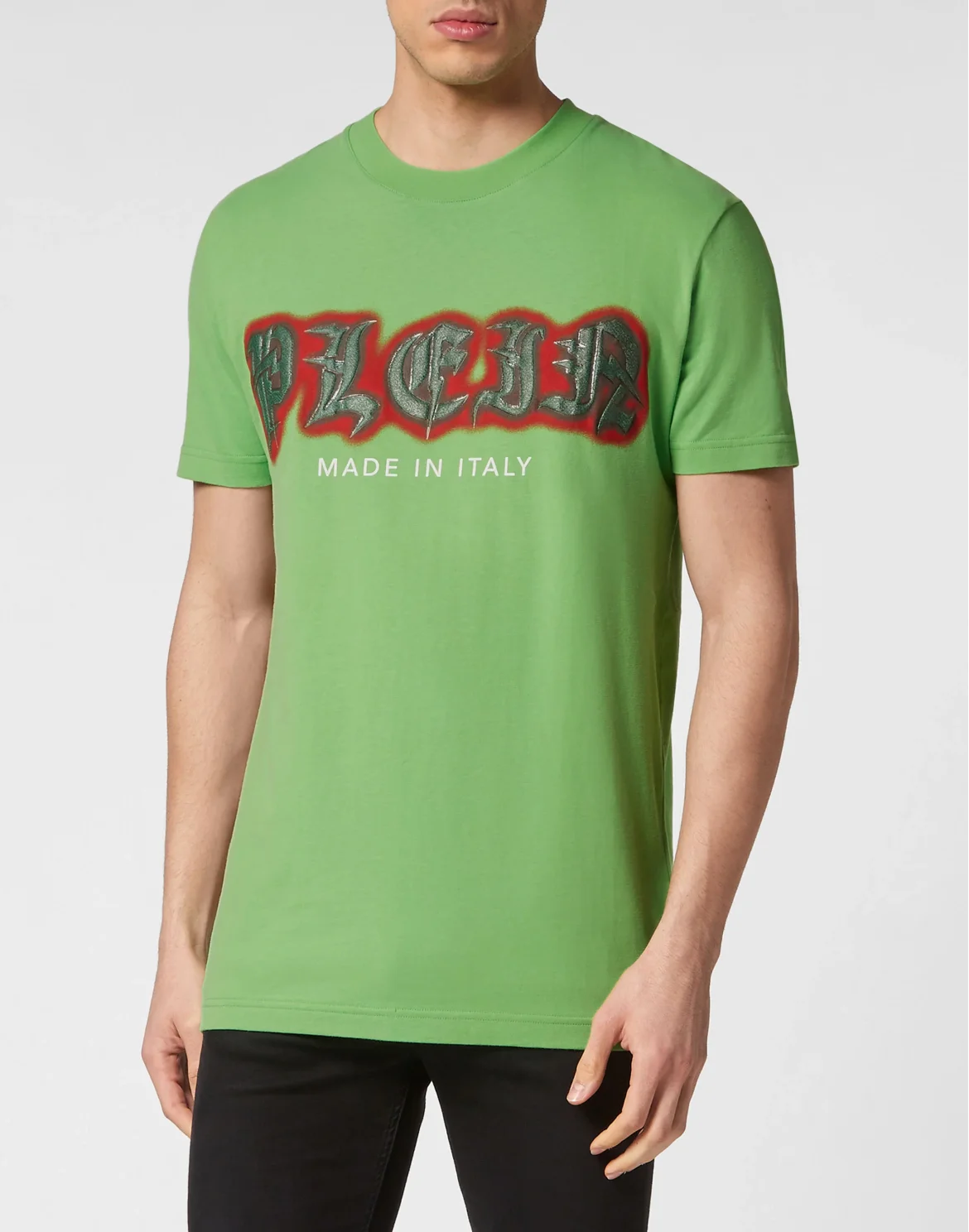 T-shirt Round Neck SS Gothic Plein, цвет: Зеленый