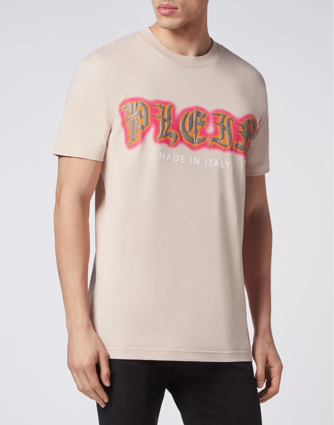 T-shirt Round Neck SS Gothic Plein, цвет: Бежевый