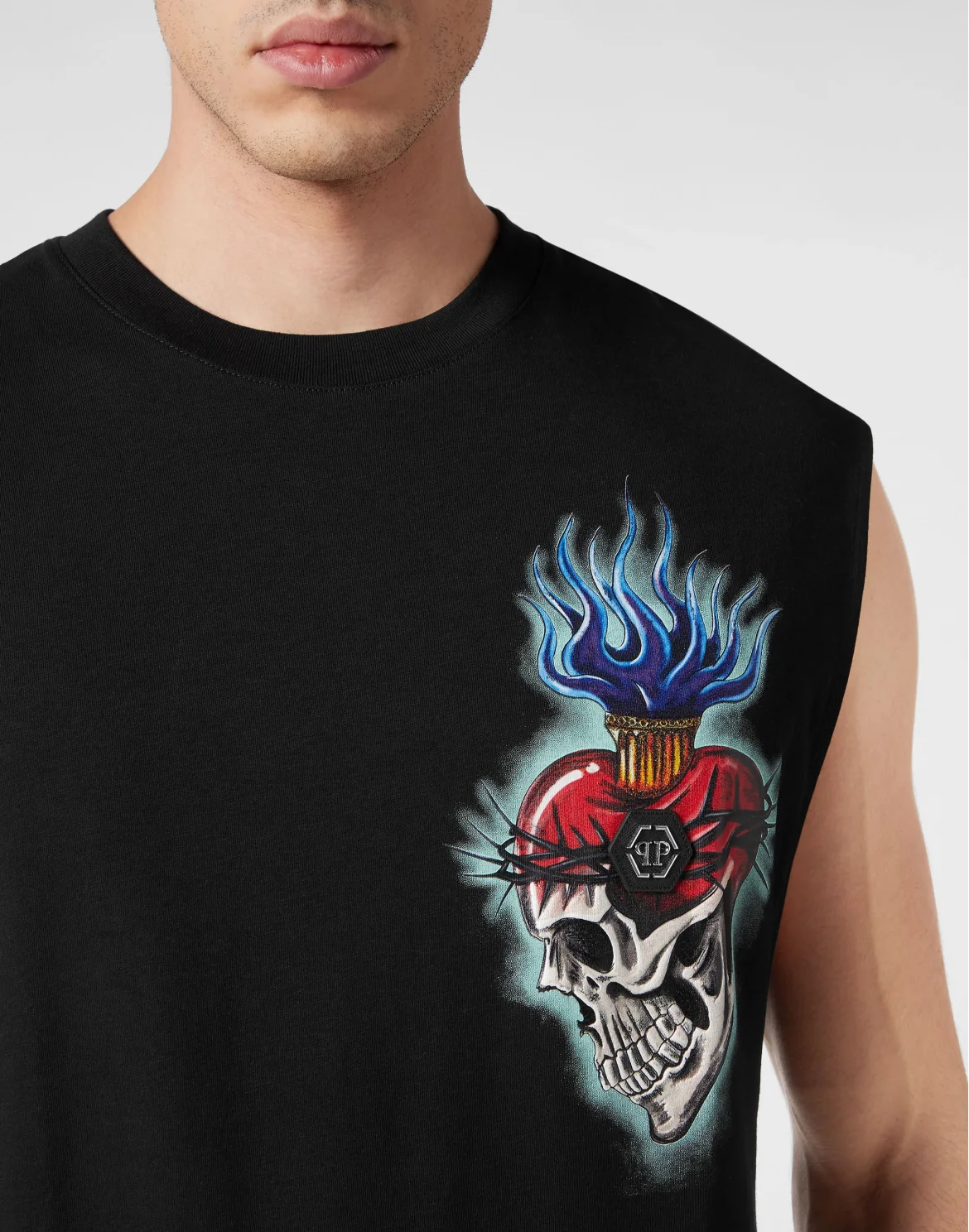 Tank Top Love Tattoo, цвет: Черный