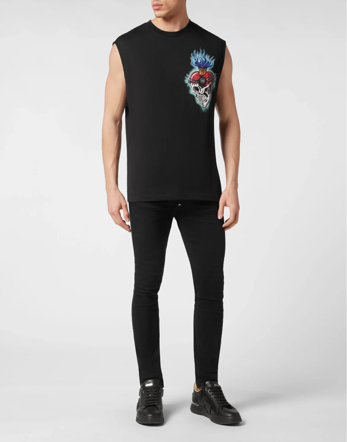 Tank Top Love Tattoo, цвет: Черный