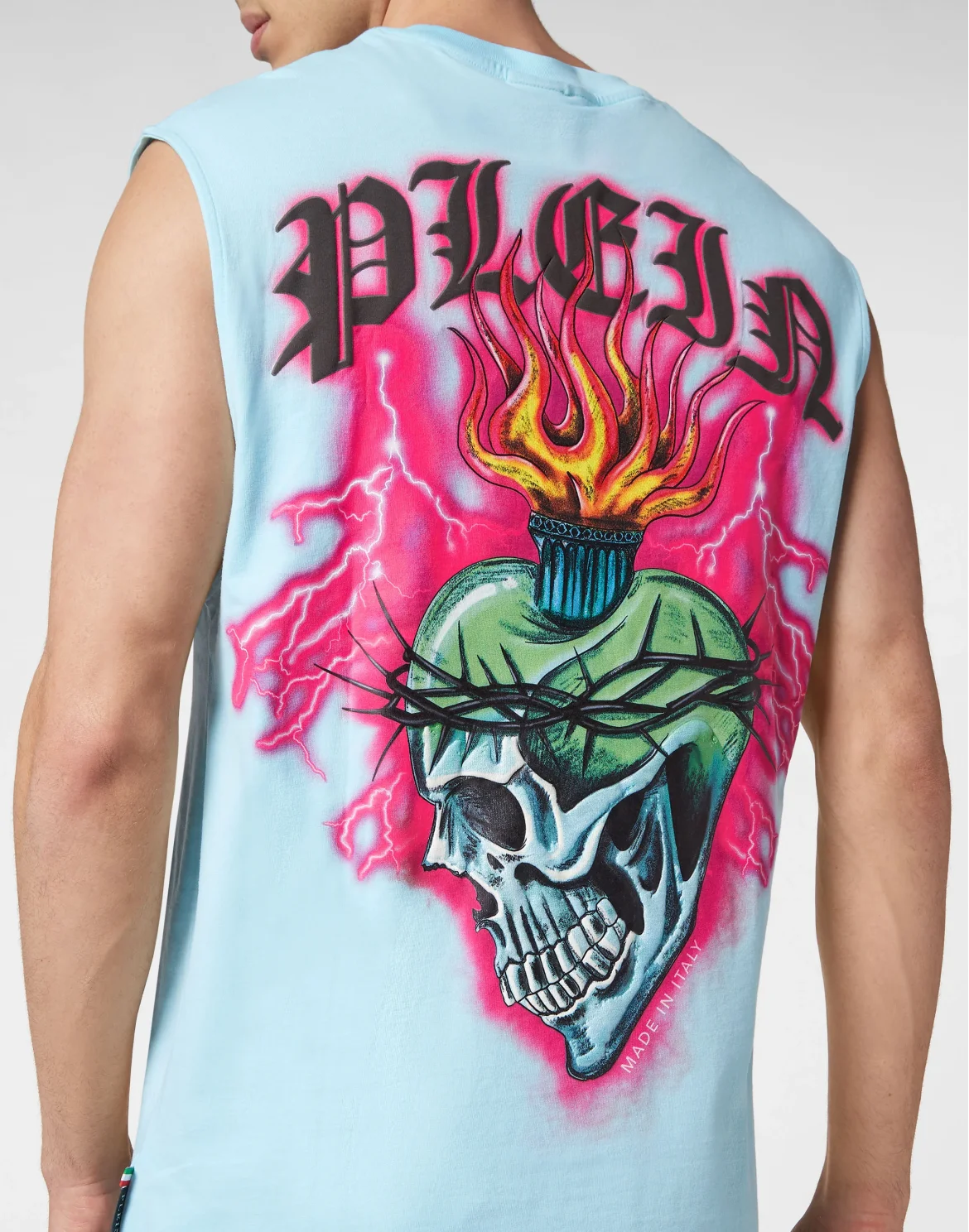 Tank Top Love Tattoo, цвет: Голубой