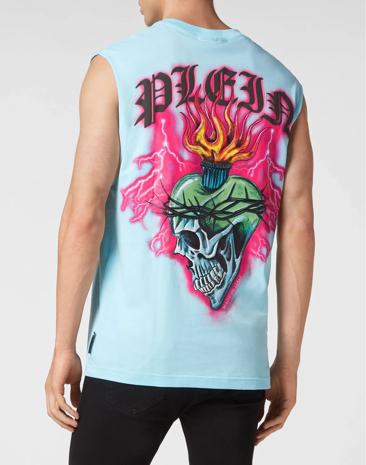 Tank Top Love Tattoo, цвет: Голубой