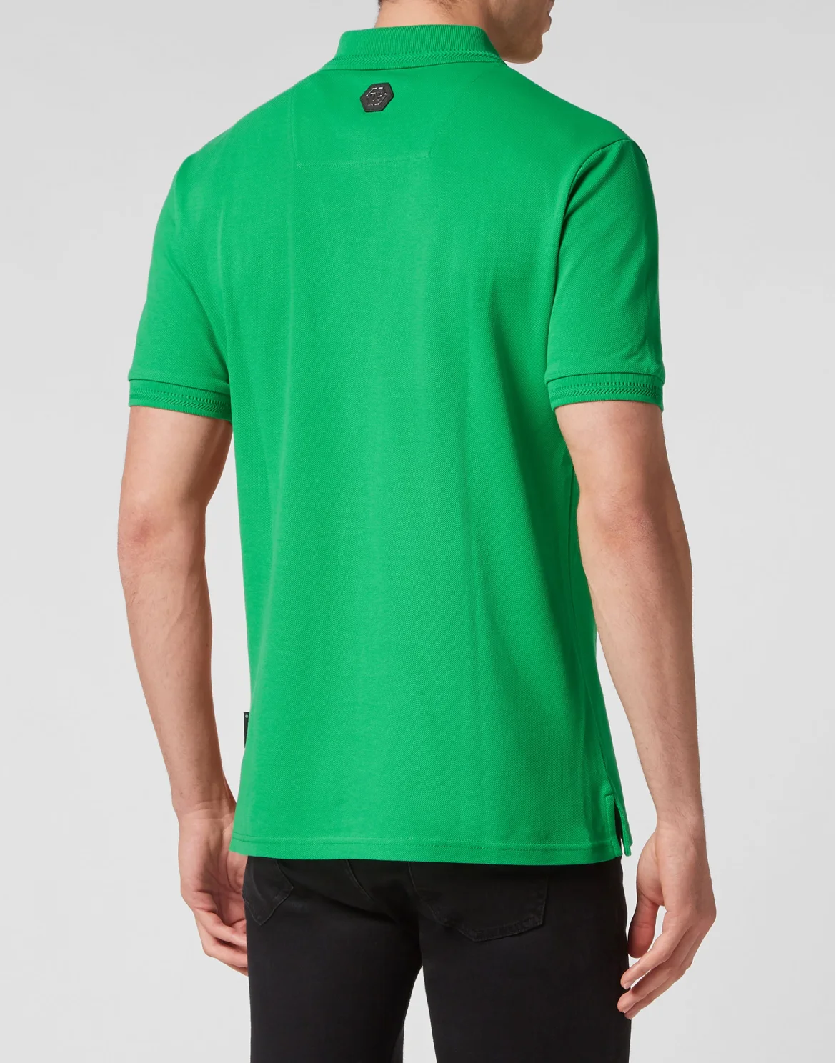 Slim Fit Piquet Polo Shirt SS Skull&Bones, цвет: Зеленый