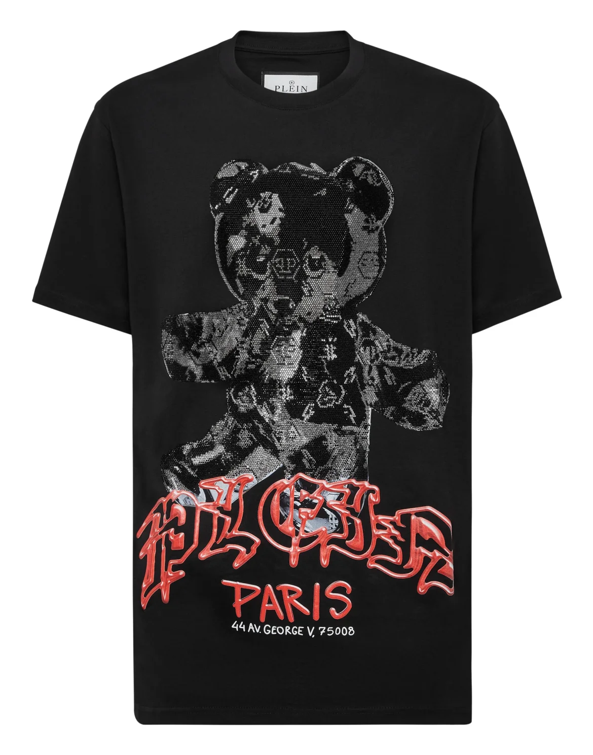 T-shirt Round Neck SS Teddy Glass, цвет: Черный