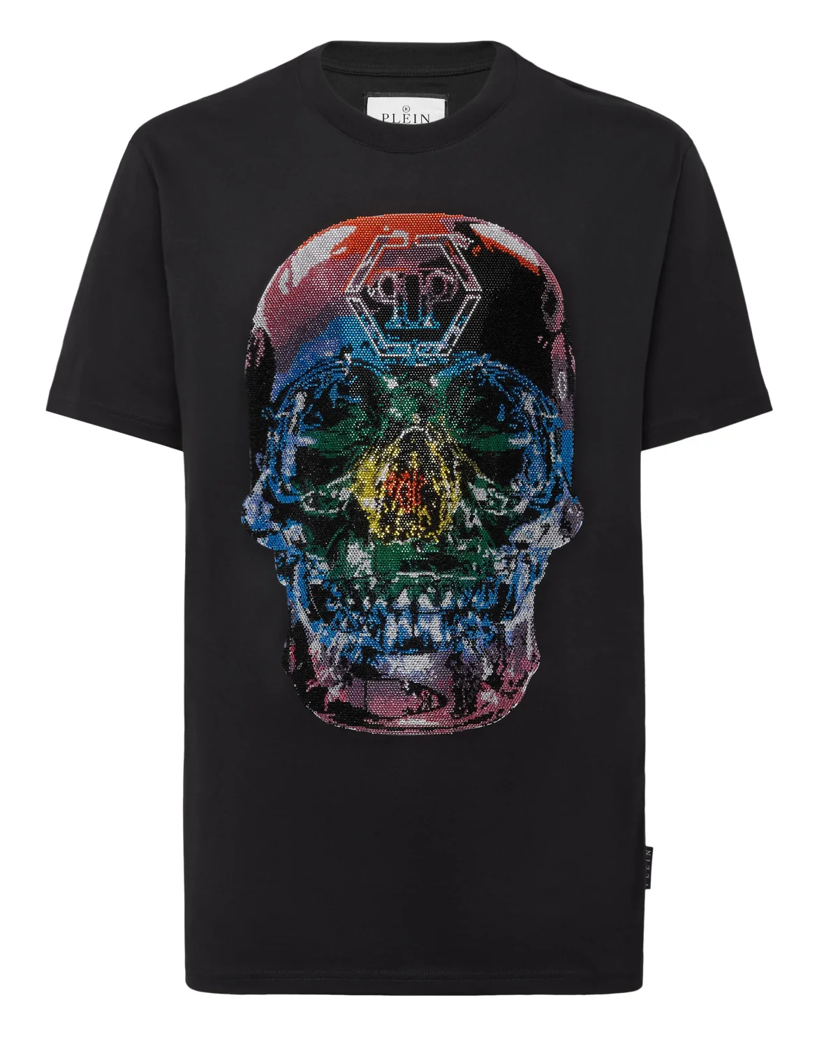 T-shirt Round Neck SS Glass Skull, цвет: Черный