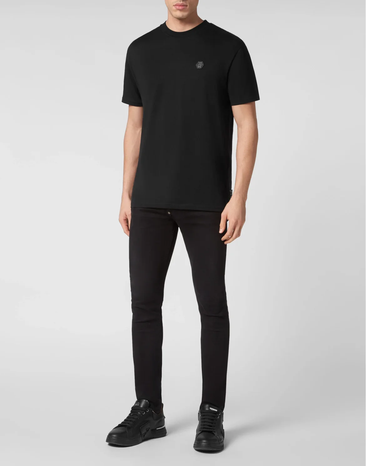 T-shirt Round Neck SS Glass Skull, цвет: Черный