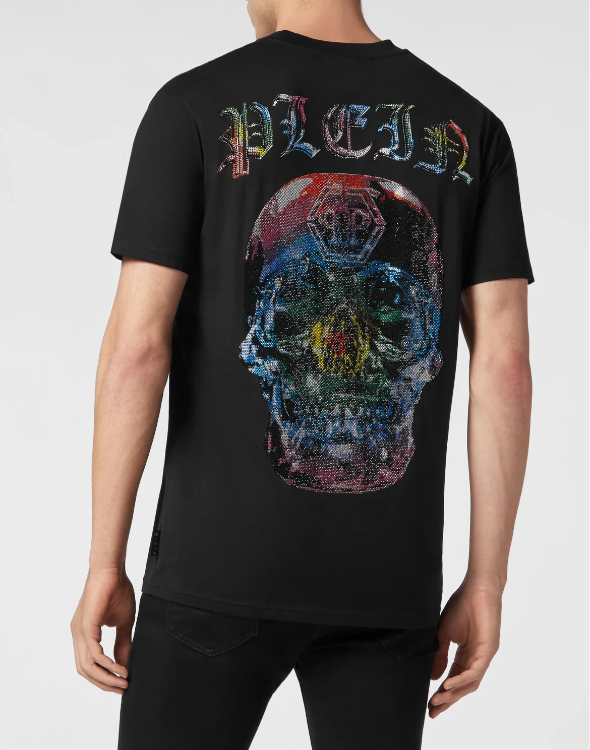 T-shirt Round Neck SS Glass Skull, цвет: Черный