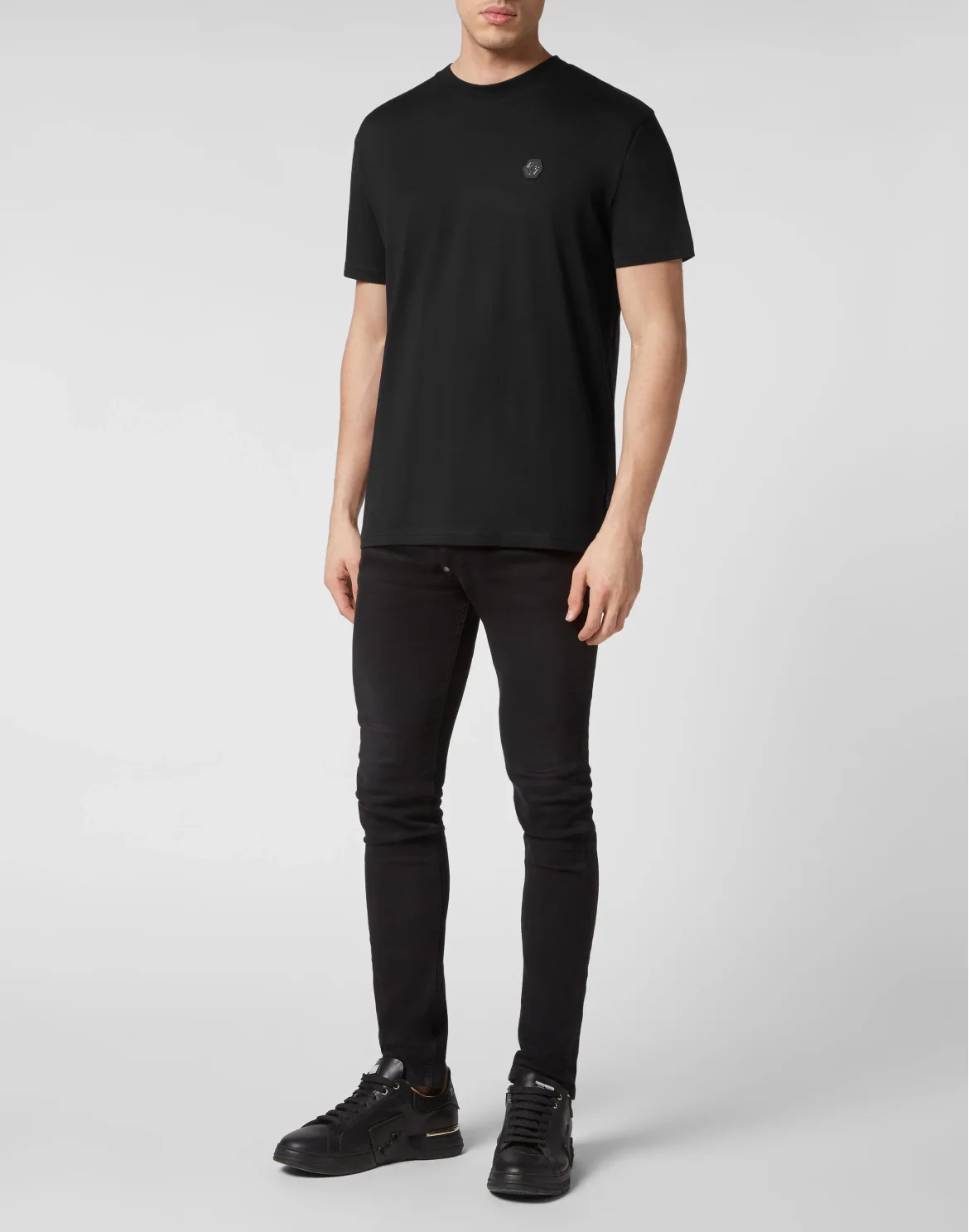 T-shirt Round Neck SS Glass Skull, цвет: Черный