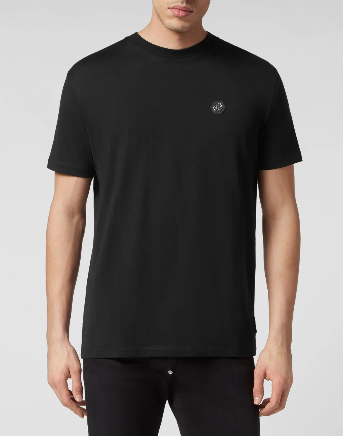 T-shirt Round Neck SS Glass Skull, цвет: Черный