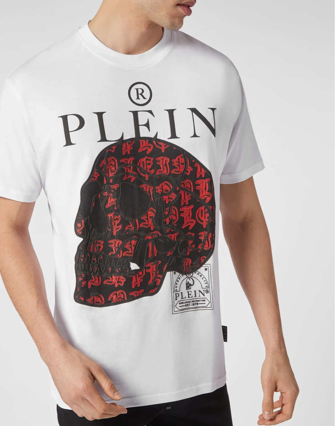 T-shirt Round Neck SS Skull, цвет: Белый