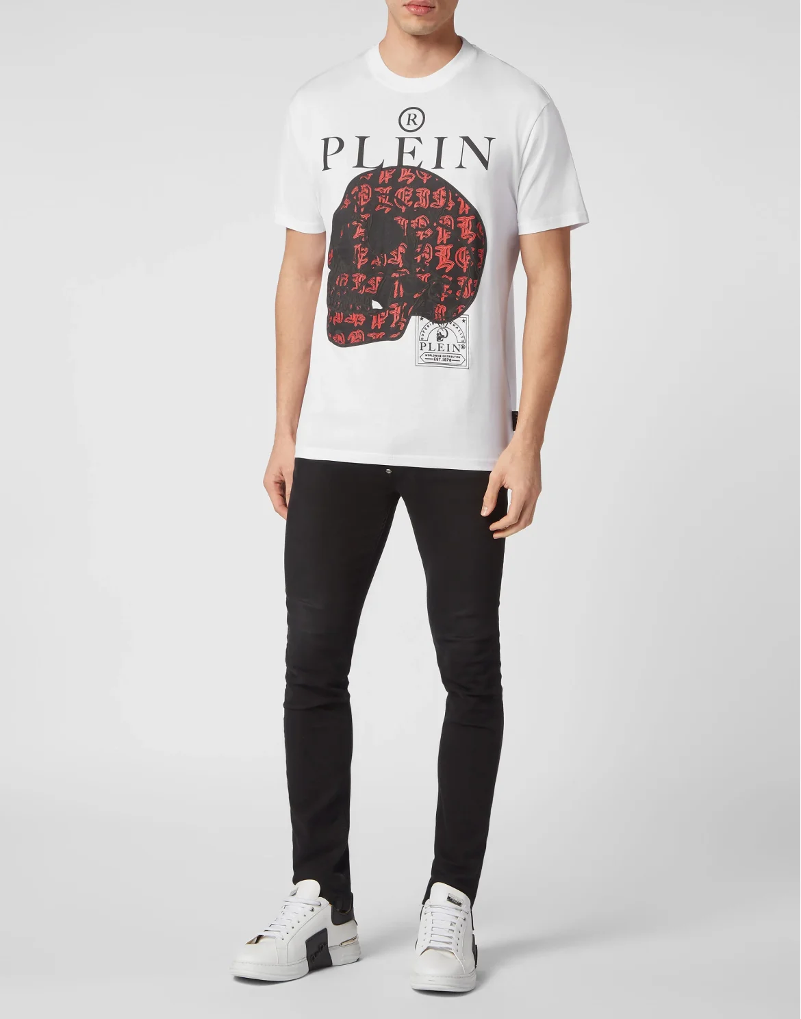T-shirt Round Neck SS Skull, цвет: Белый