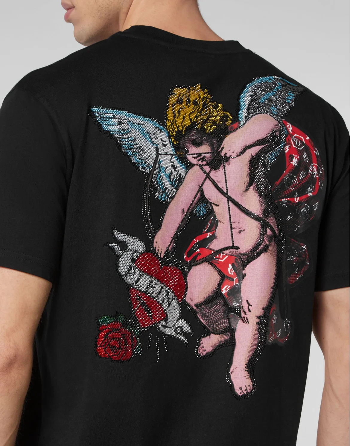 T-shirt Round Neck SS Love Angel, цвет: Черный