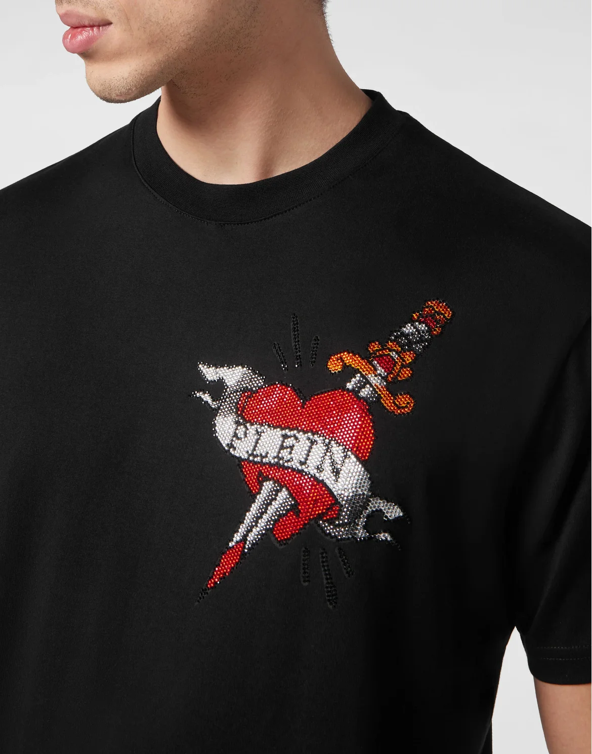 T-shirt Round Neck SS Love, цвет: Черный