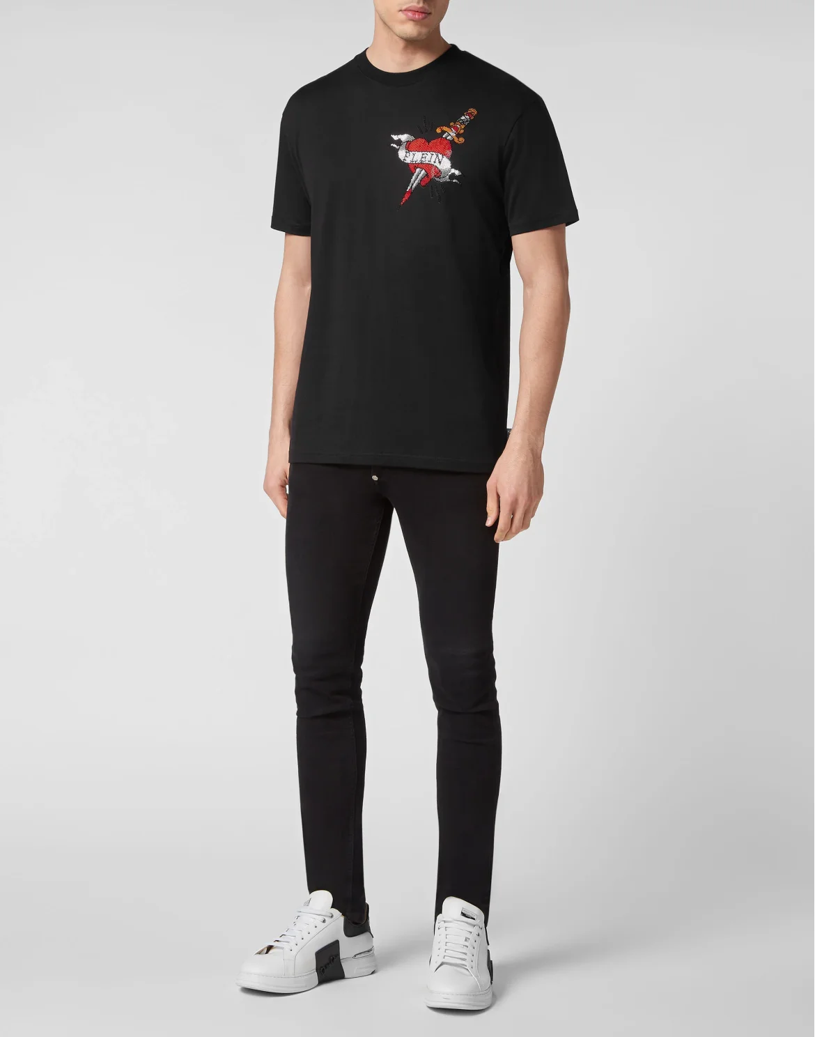 T-shirt Round Neck SS Love, цвет: Черный