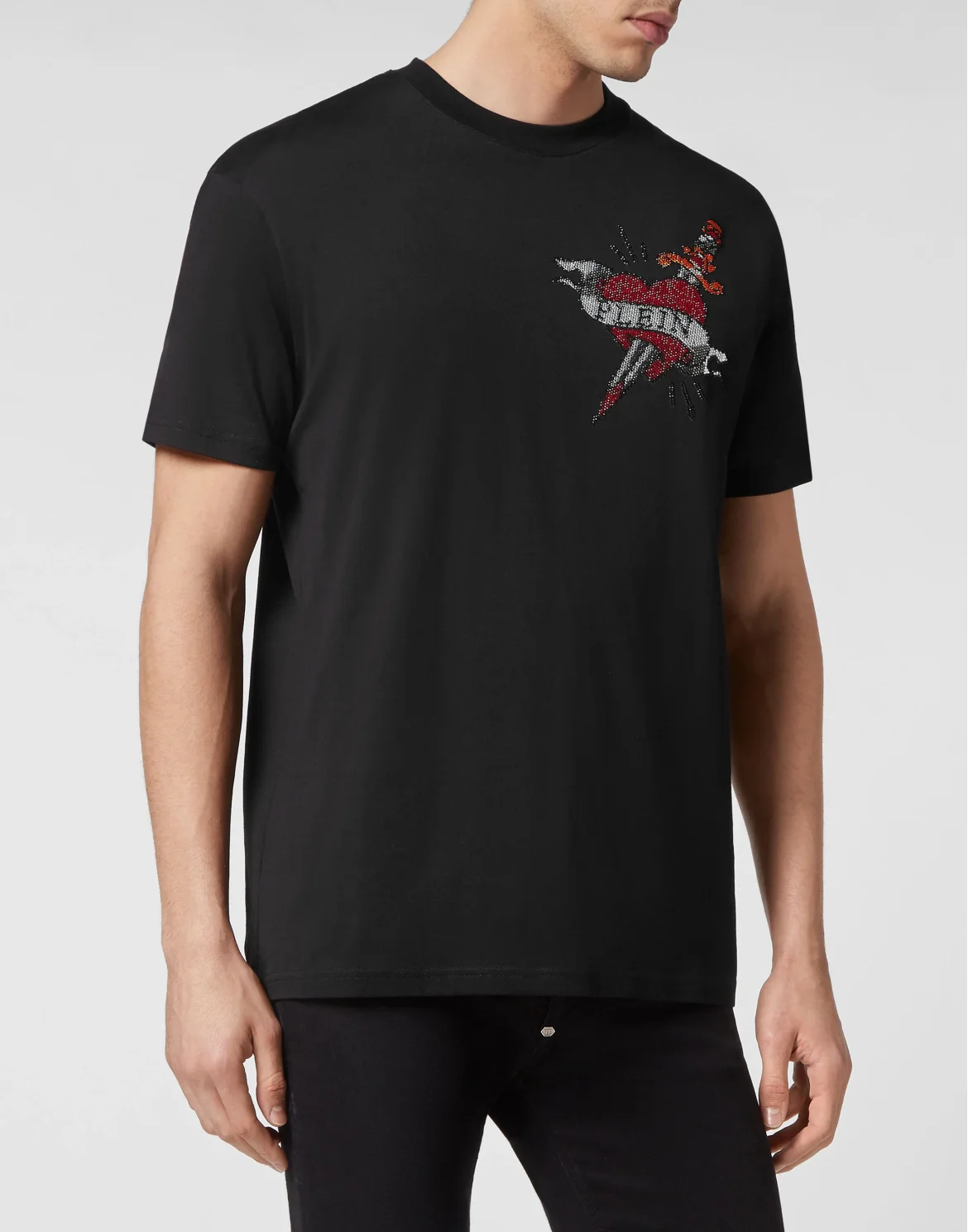 T-shirt Round Neck SS Love, цвет: Черный