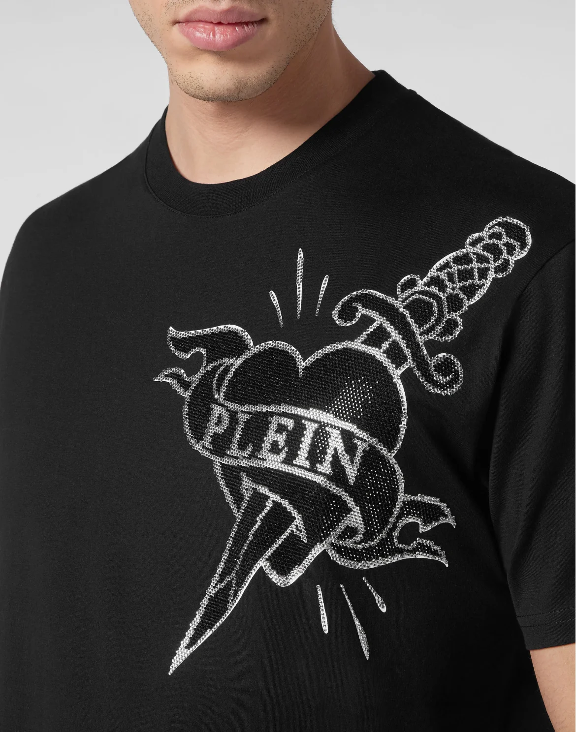 T-shirt Round Neck SS Love, цвет: Черный
