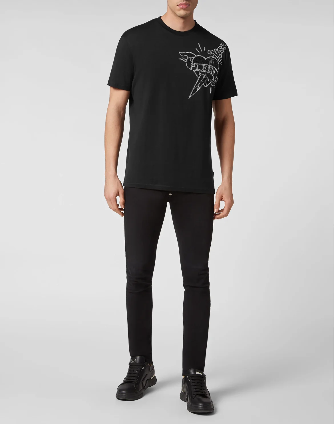 T-shirt Round Neck SS Love, цвет: Черный