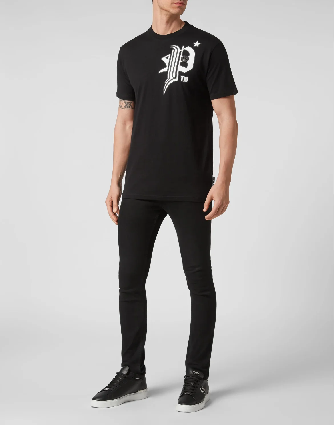 T-shirt Round Neck SS Gothic Plein, цвет: Черный