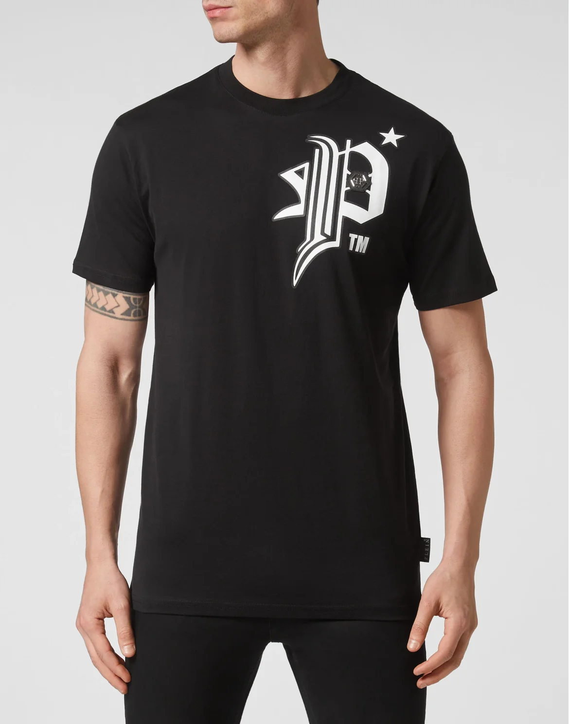 T-shirt Round Neck SS Gothic Plein, цвет: Черный