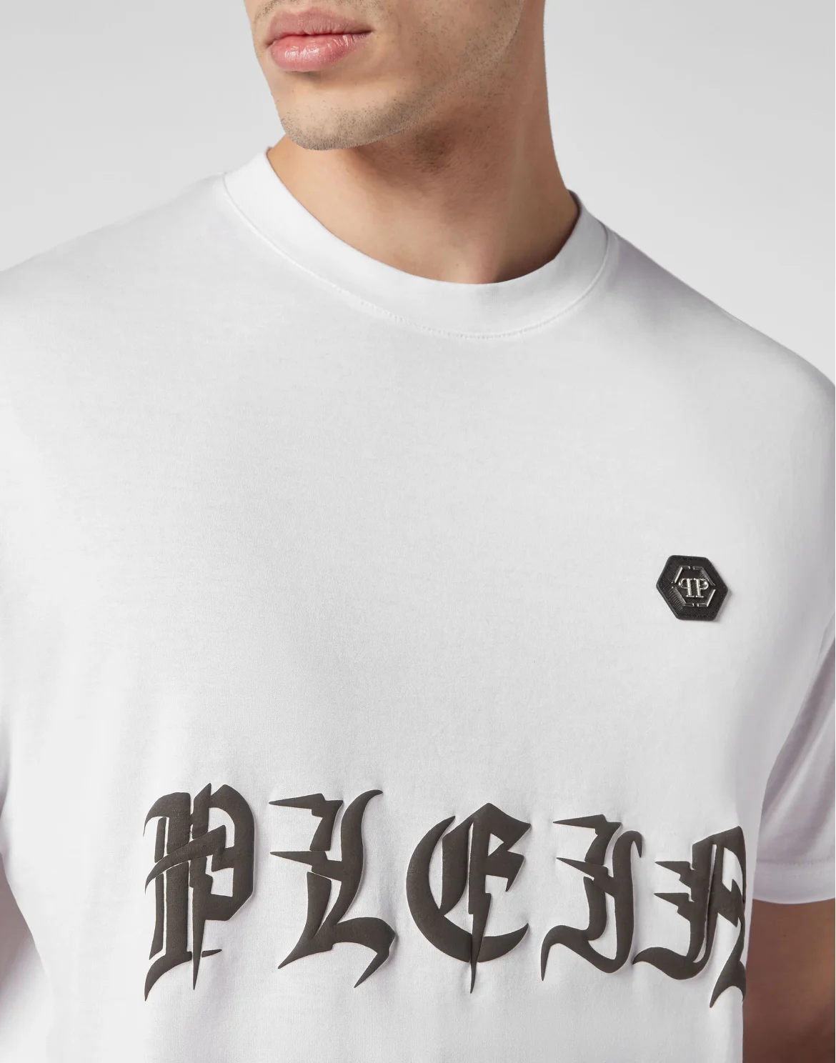 T-shirt Round Neck SS Gothic Plein, цвет: Белый