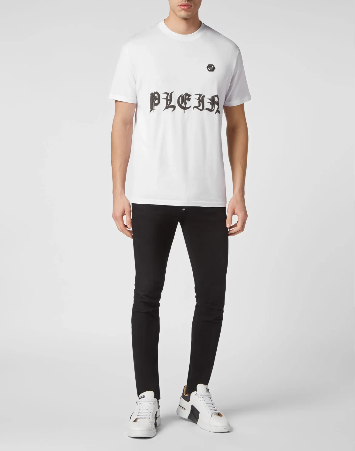 T-shirt Round Neck SS Gothic Plein, цвет: Белый