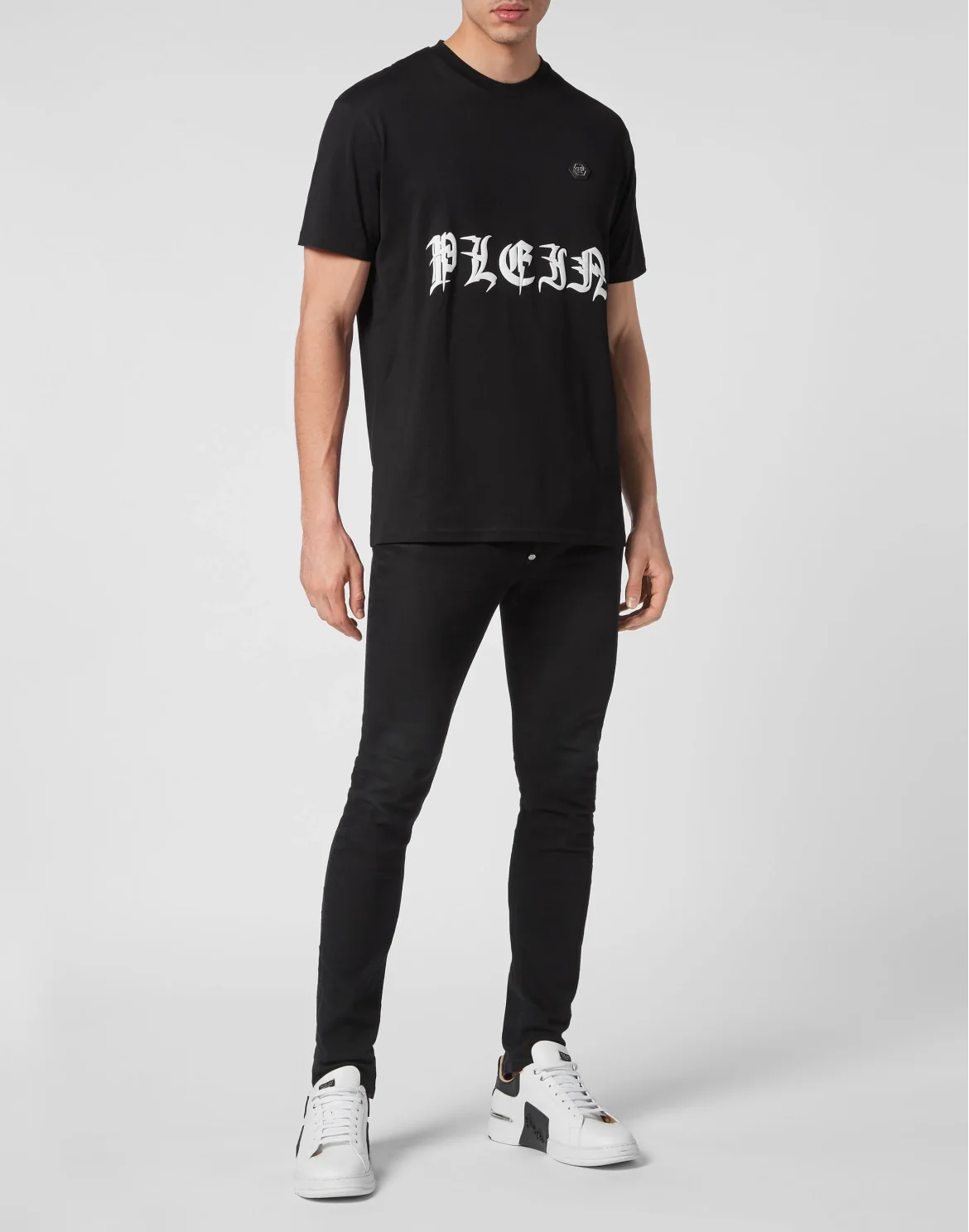 T-shirt Round Neck SS Gothic Plein, цвет: Черный