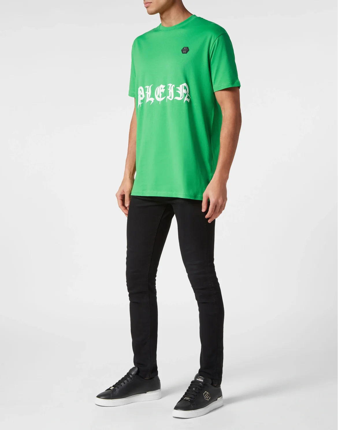 T-shirt Round Neck SS Gothic Plein, цвет: Зеленый