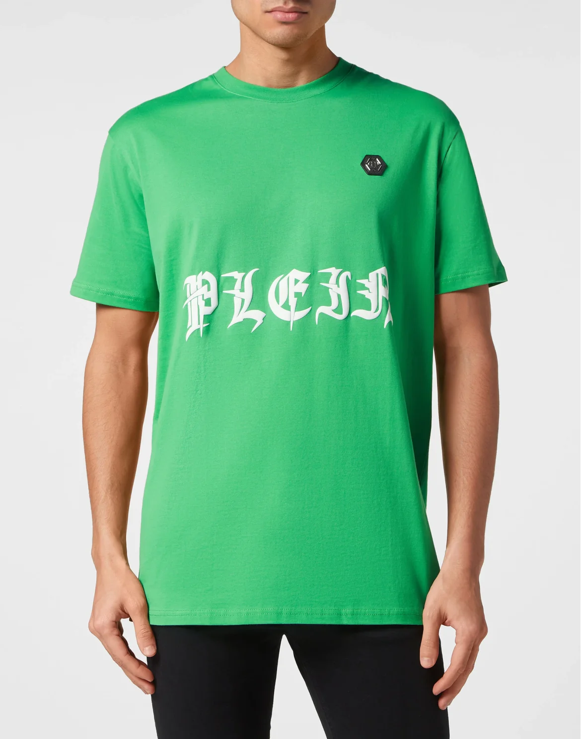 T-shirt Round Neck SS Gothic Plein, цвет: Зеленый