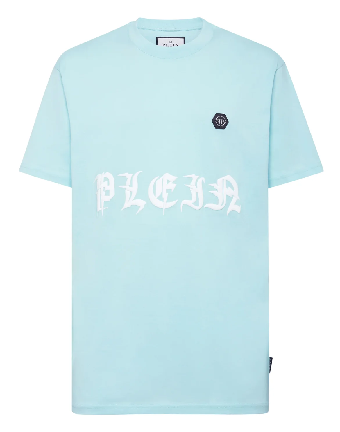 T-shirt Round Neck SS Gothic Plein, цвет: Голубой