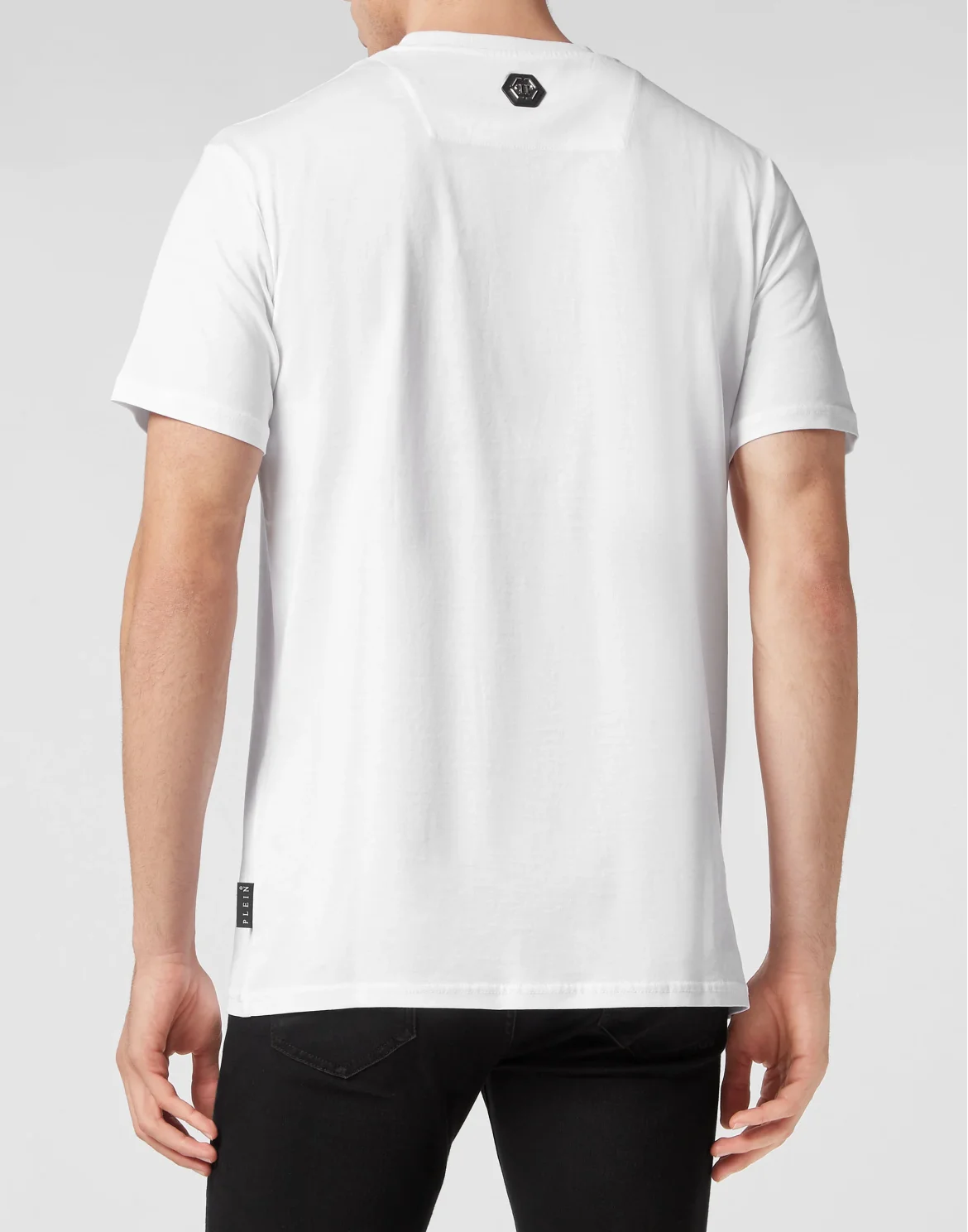 T-shirt Round Neck SS Skull and Plein, цвет: Белый
