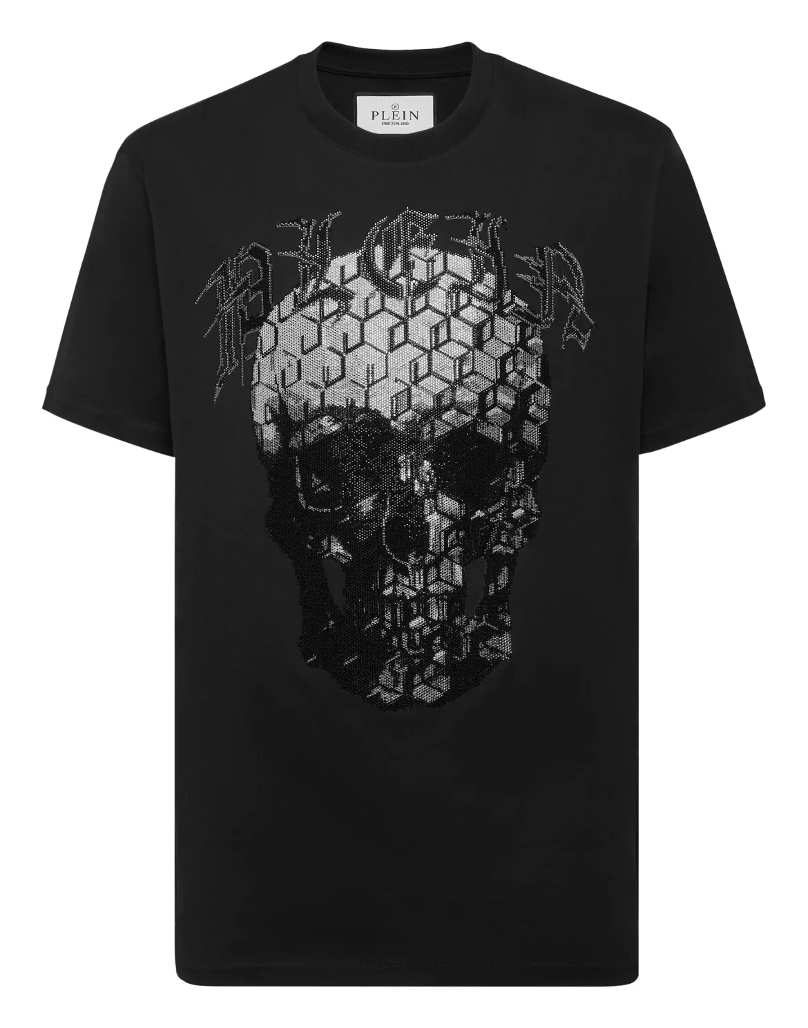 T-shirt Round Neck SS Skull and Plein, цвет: Черный